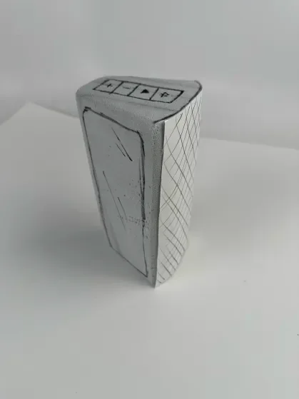Tall triangular foam prototype