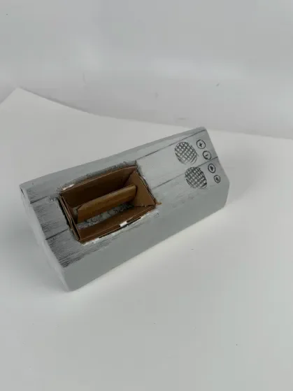 Low foam prototype with a tray
