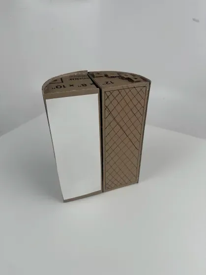 Two part foam and cardboard prototype
