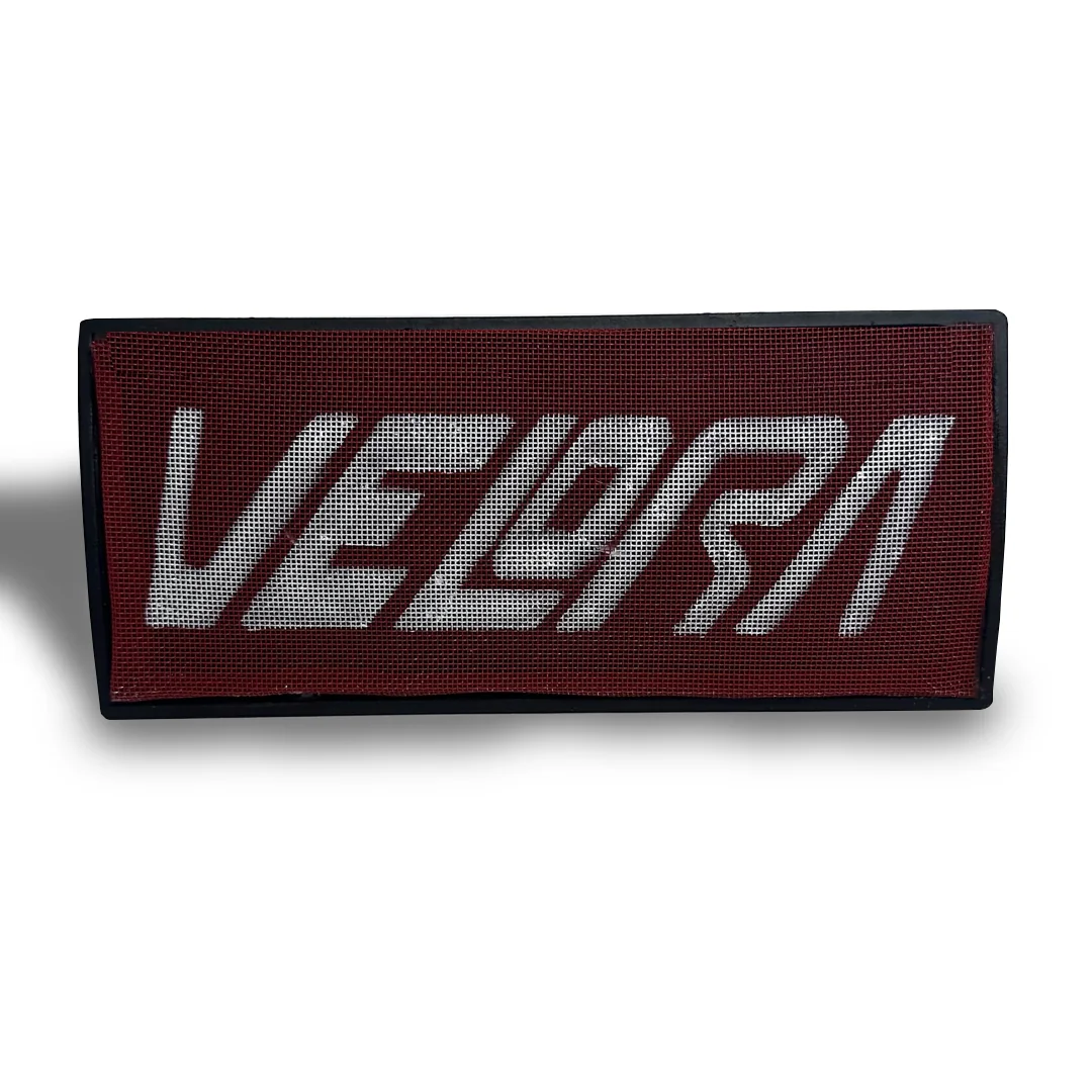 Velora logo grille up close